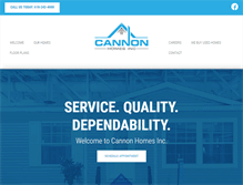 Tablet Screenshot of cannonshomes.com